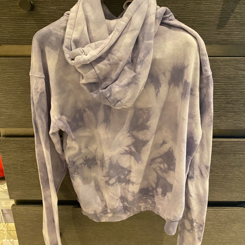Katie J NYC Lavender Tie Dye Hoodie (small)